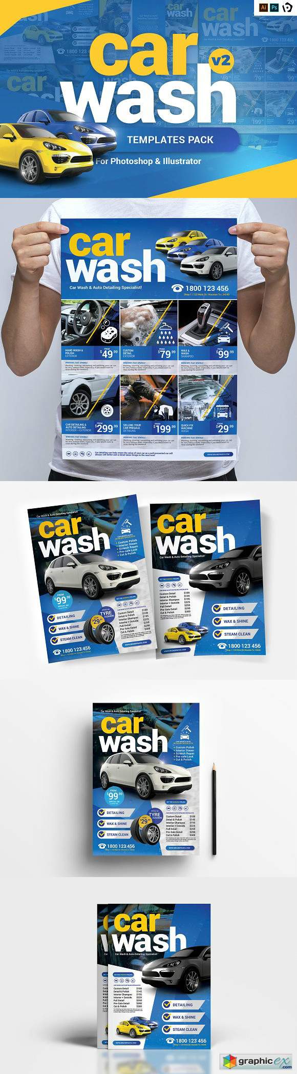 Car Wash Templates Pack Template