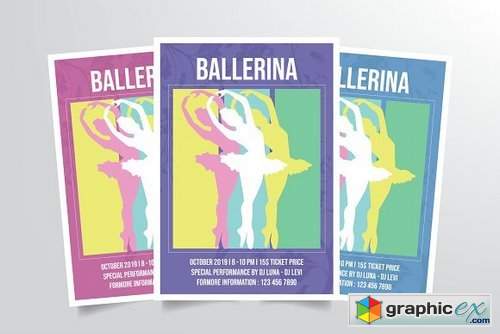 Ballet Dance Flyer Template Vol. 2