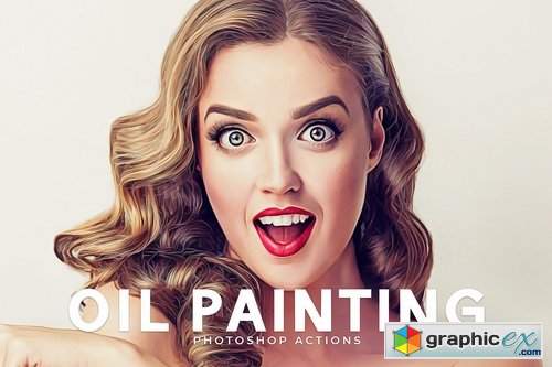 Oil Painting Photoshop Actions 1204041
