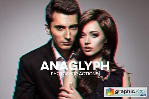 Anaglyph 3D Photoshop Actions 1260795