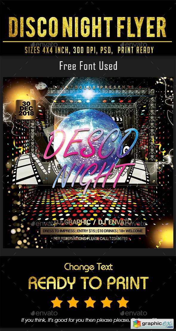 Disco Night Flyer 23050809