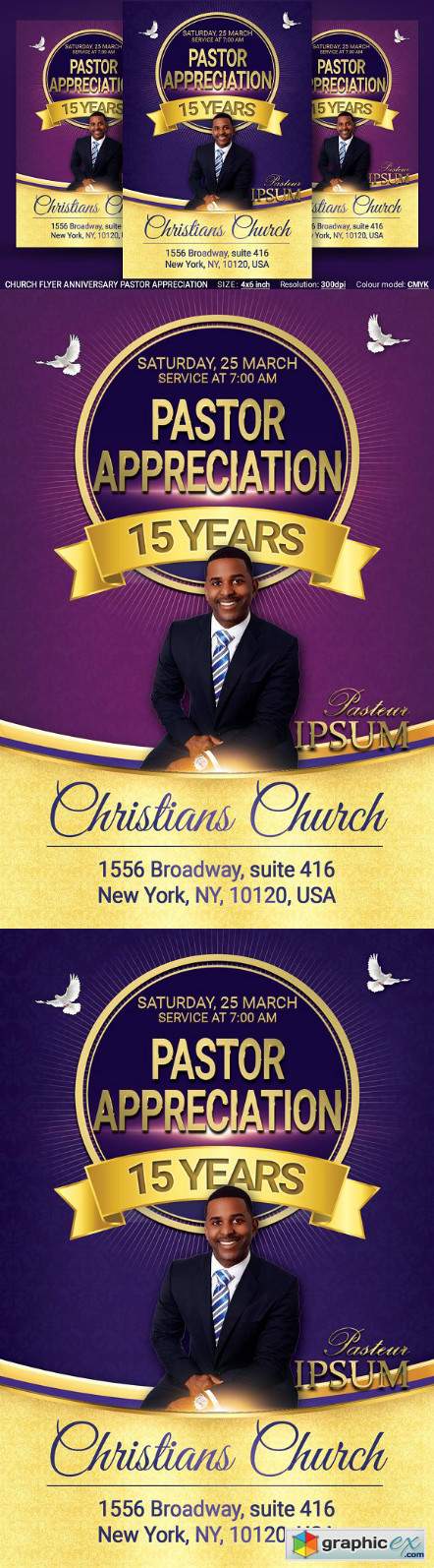 Church Flyer Anniversary