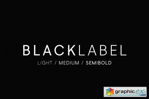 Black Label - Minimal Sans Serif