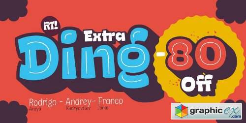 Ding Extra Font Family - 6 Fonts
