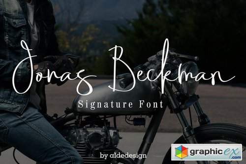 Jonas Beckman - Two Signature Font