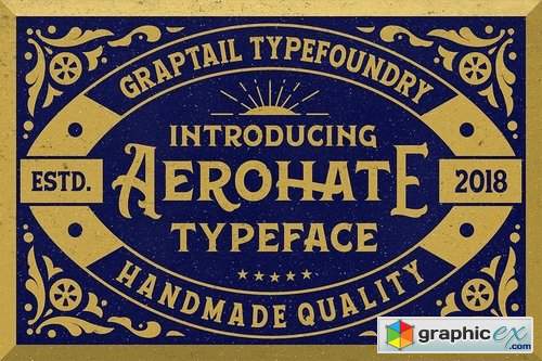 Aerohate Typeface + Extras