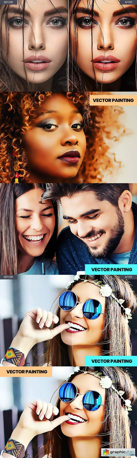 Vector Painting Photoshop Action 3142694