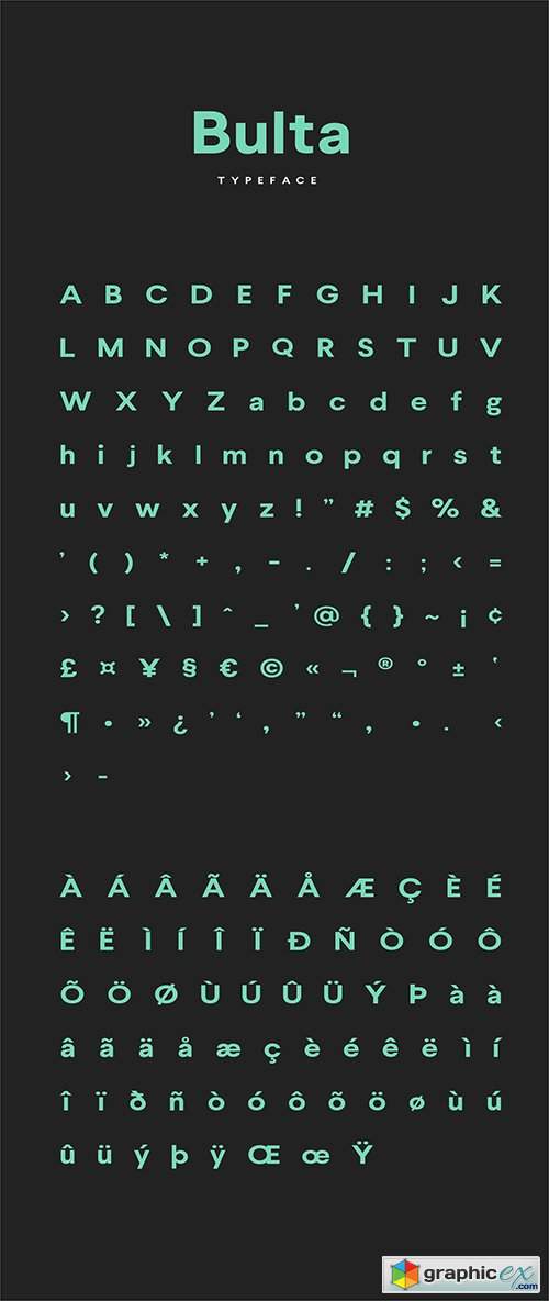 Bulta Typeface