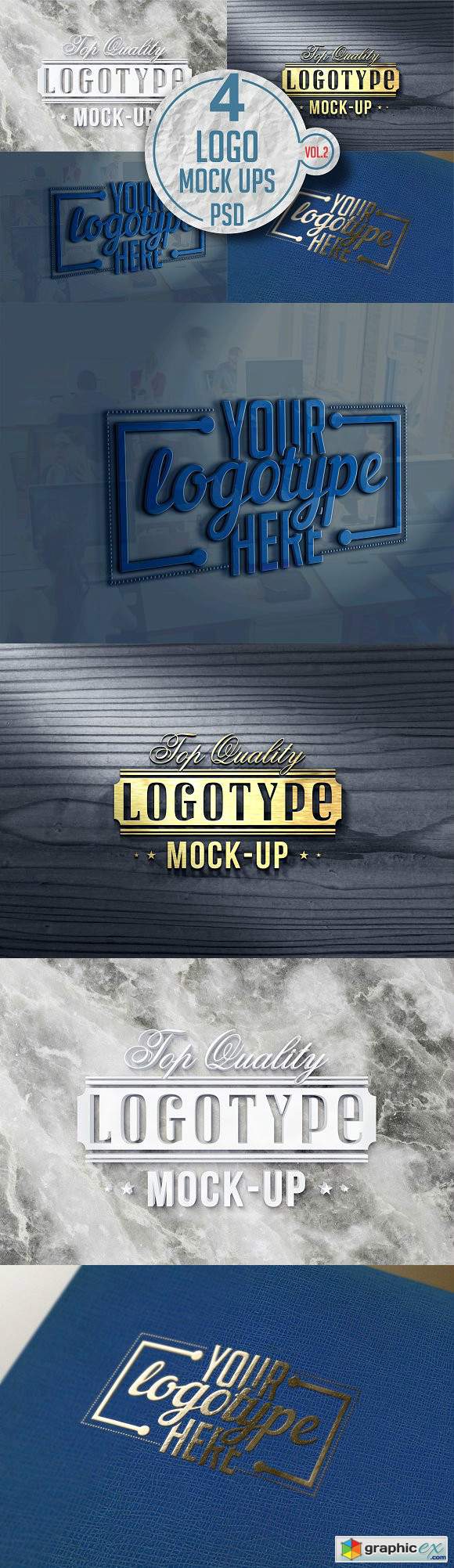 Logo Mock-up Pack Vol 2