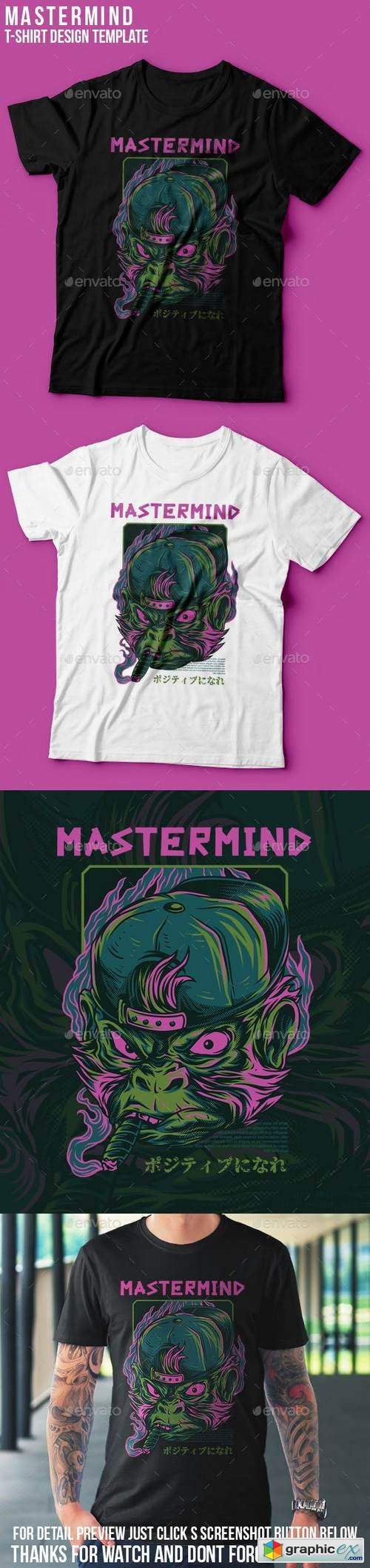 Mastermind Monkey T-Shirt Design