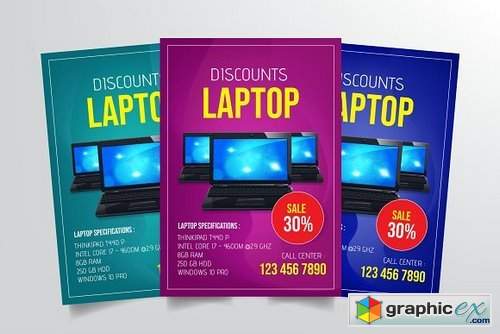 Laptop Sale Flyer Template