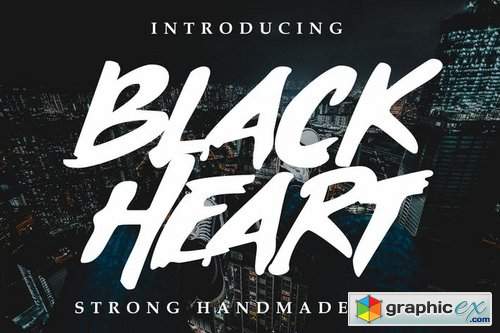 Black Heart Font