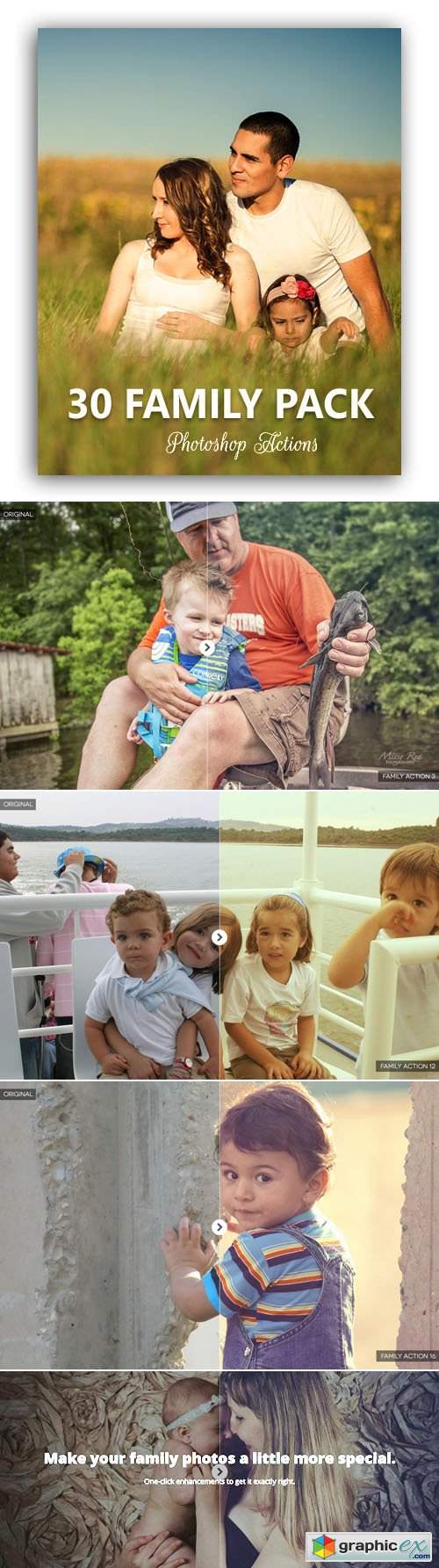 30 Photoshop Actions for Family Portraits