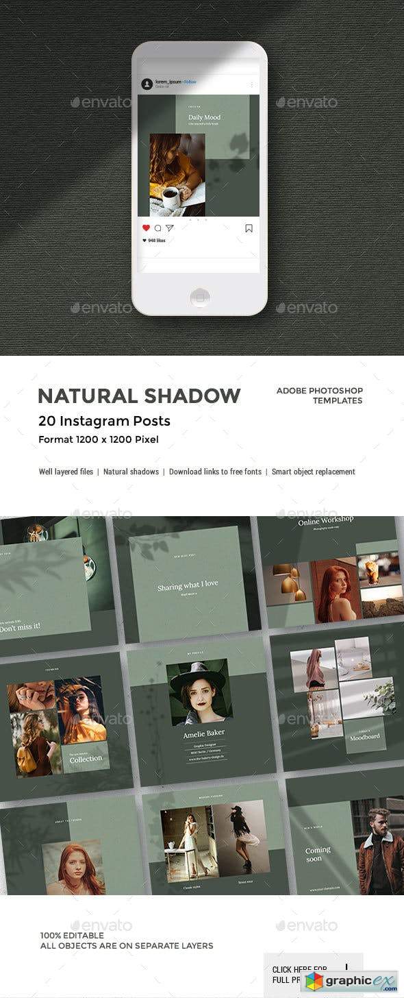 Natural Shadow - Instagram Pack