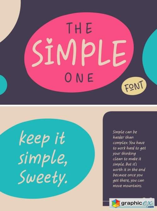 The Simple One Font