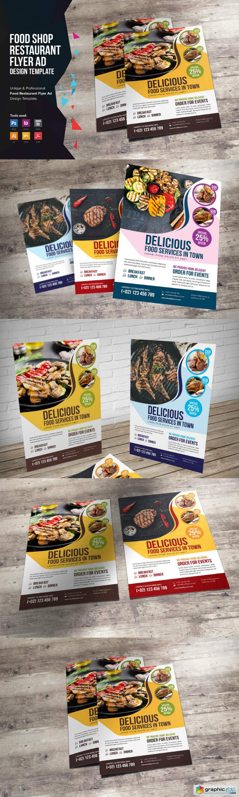 Food Restaurant Flyer Design v2