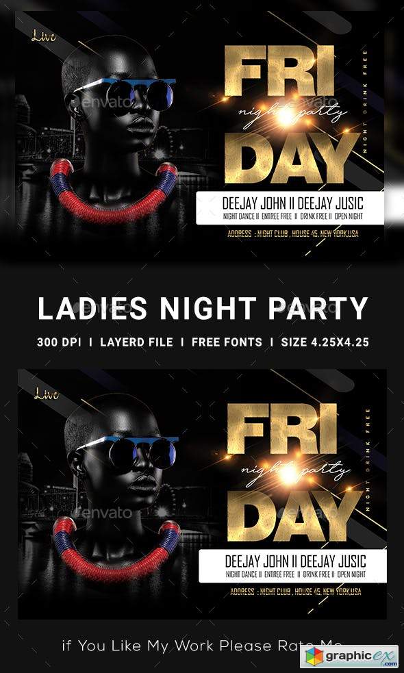 Ladies Night Club Flyer 23139253