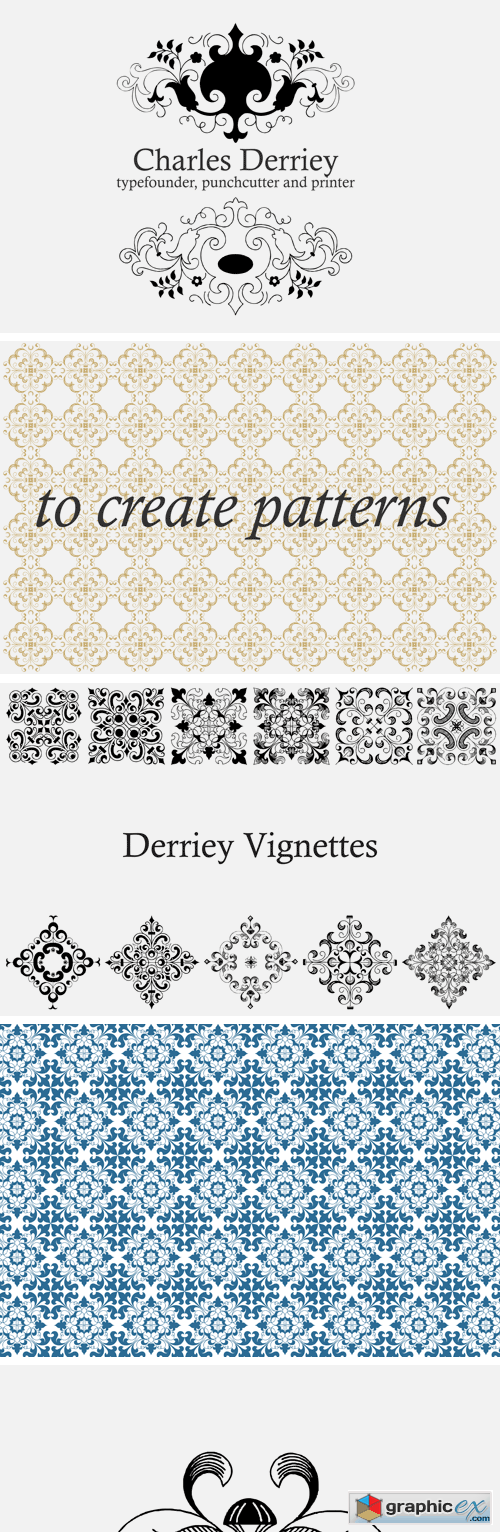 Derriey Vignettes Family Pack (5 fonts)