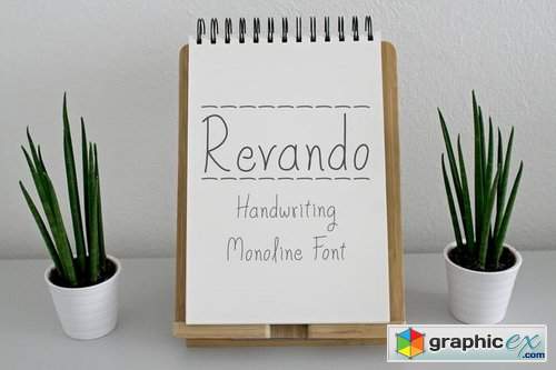 Revando - Handwriting Monoline Font