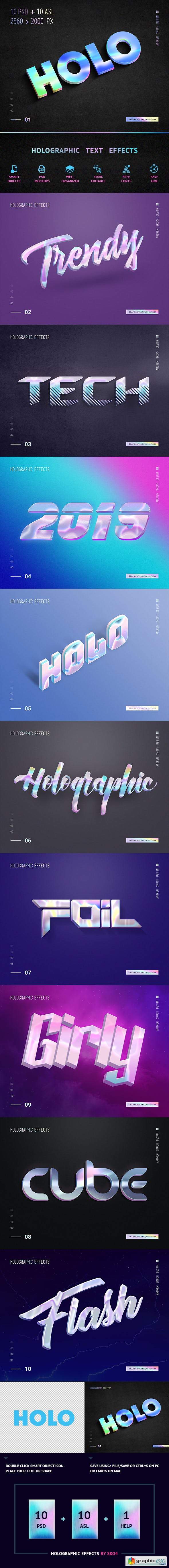 Holographic Text - 10 PSD
