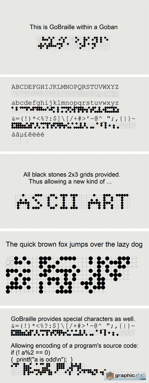 Go Braille Font