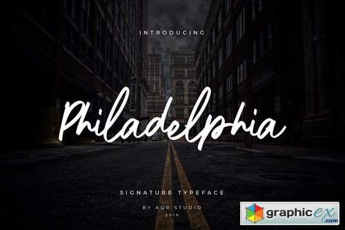 Philadelphia Siganture Font