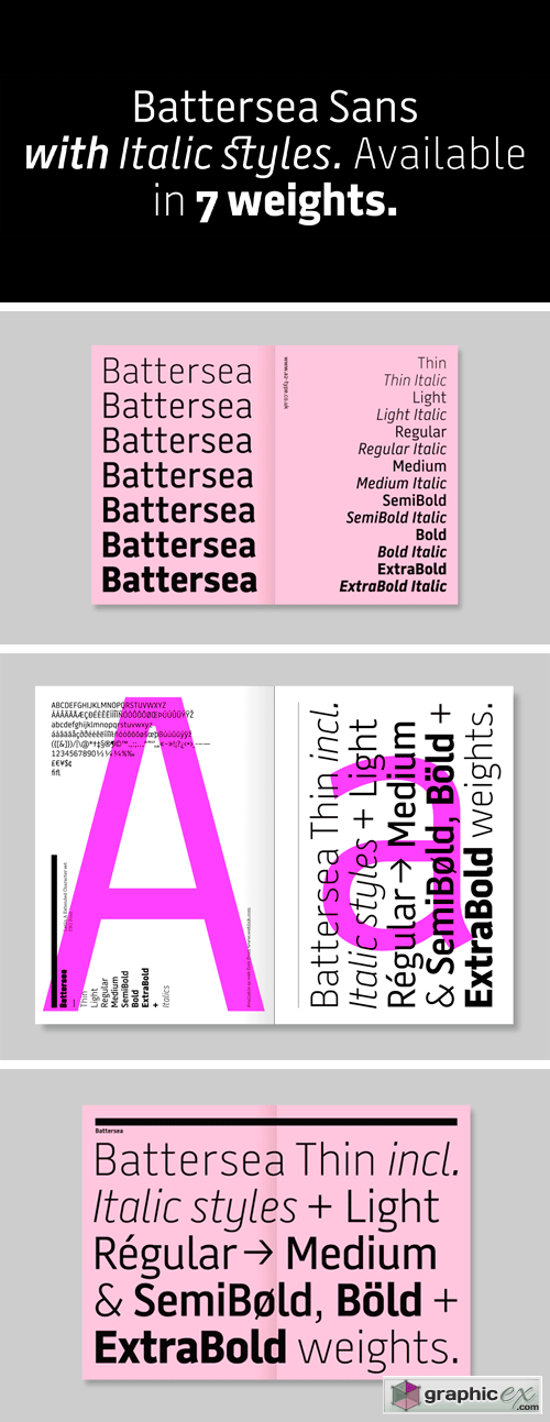 A2 Battersea Sans Font Family