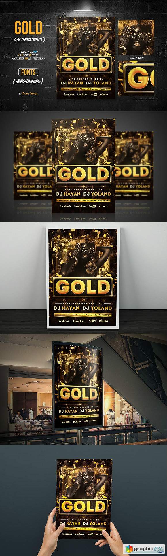 Gold - Flyer Poster