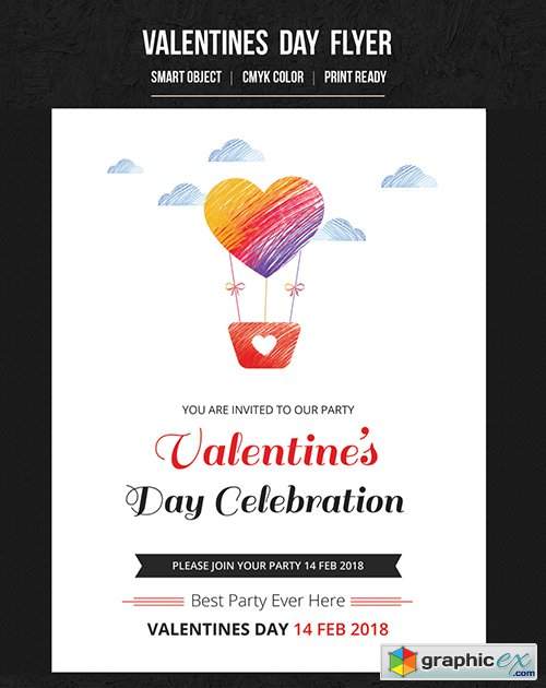Valentine's Day Party Flyer 11