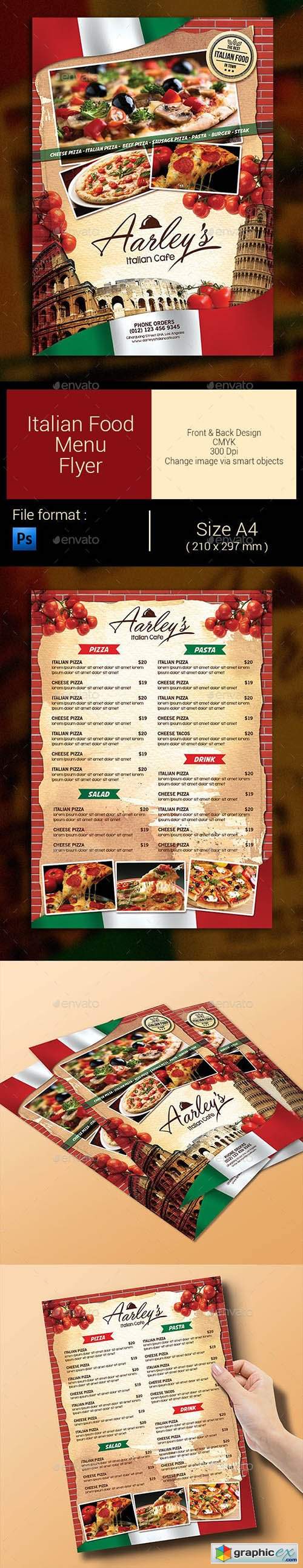 Italian Food Menu Flyer