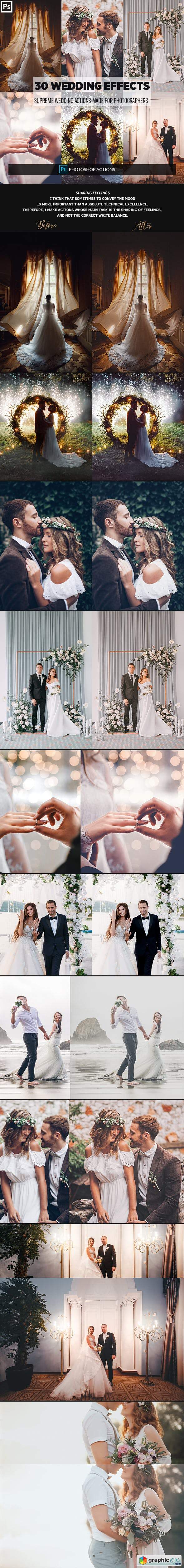 30 Wedding Photoshop Effects