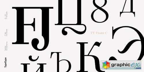 TT Tsars Font Family - 20 Fonts