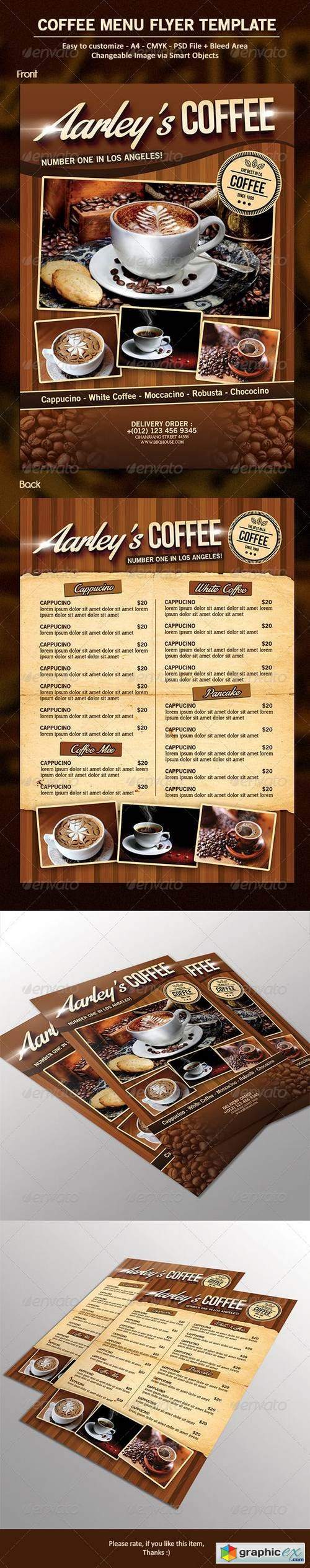 Coffee Menu Flyer 7000144