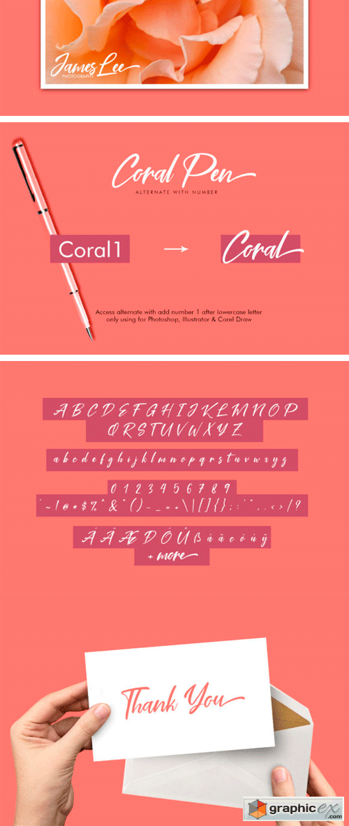 Coral Pen Script Font
