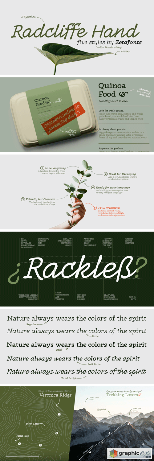 Radcliffe Hand Font Family
