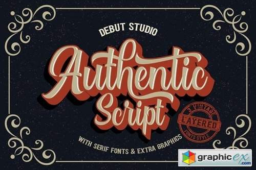 Authentic Layered Fonts