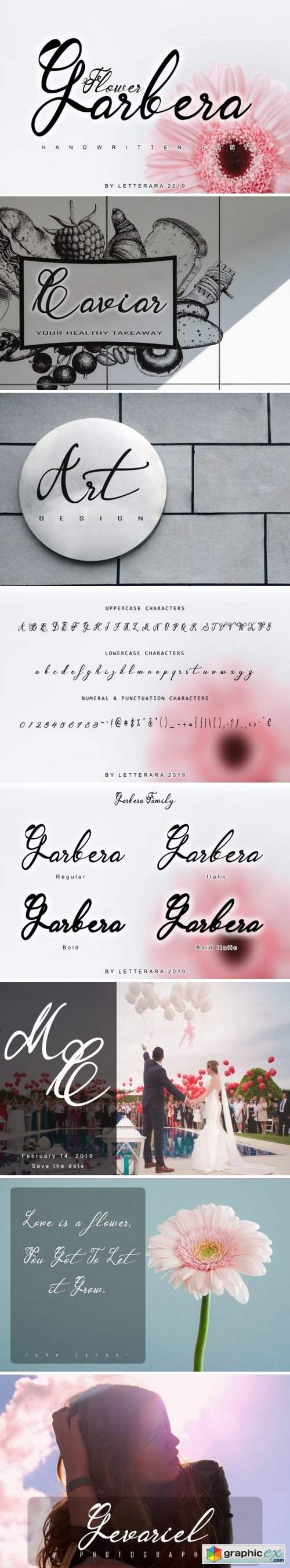 Garbera Family Font