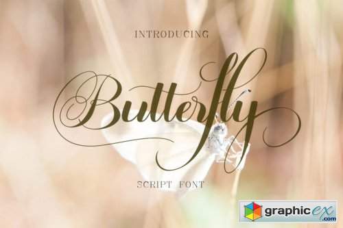 Butterfly Script Font