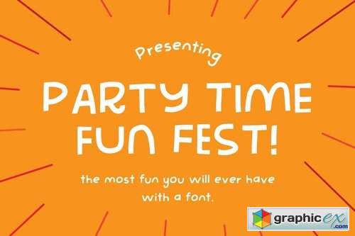 Party Time Fun Fest - The best font