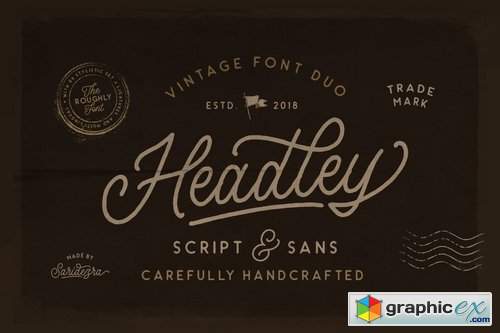 Headley - Vintage Font Duo