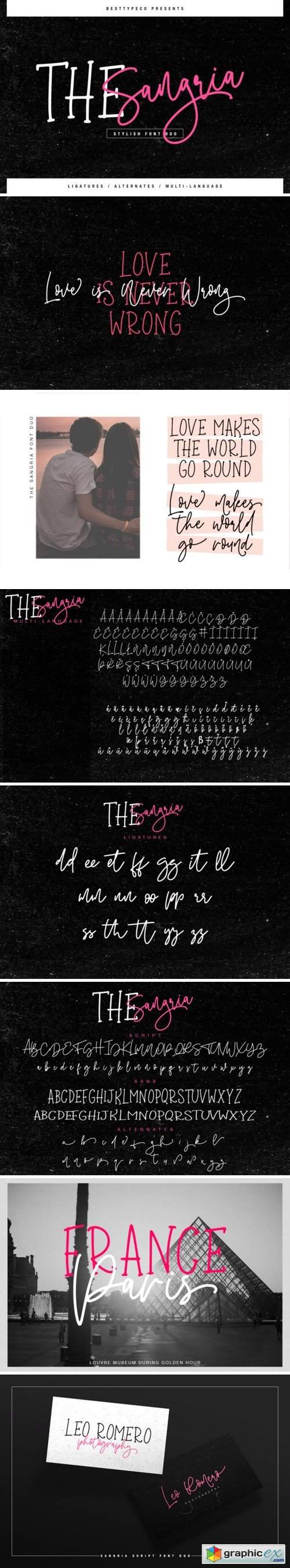 The Sangria font duo