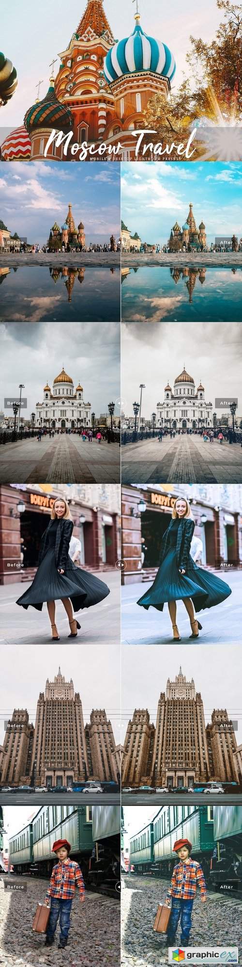 Moscow Travel Lightroom Presets