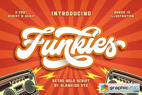 Funkies 2 Font + Extras (INTRO SALE)