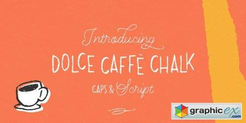 Dolce Caffe Chalk Font Family - 3 Fonts