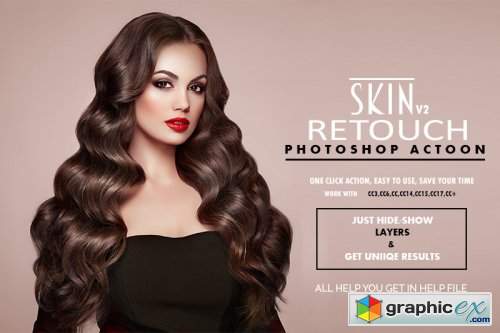 Skin Retouch v2 Photoshop Actions