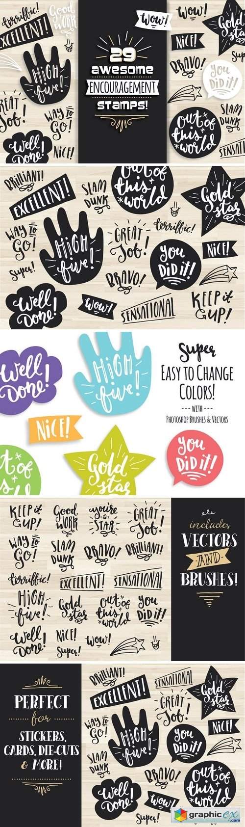 Awesome Encouragement Stamps!