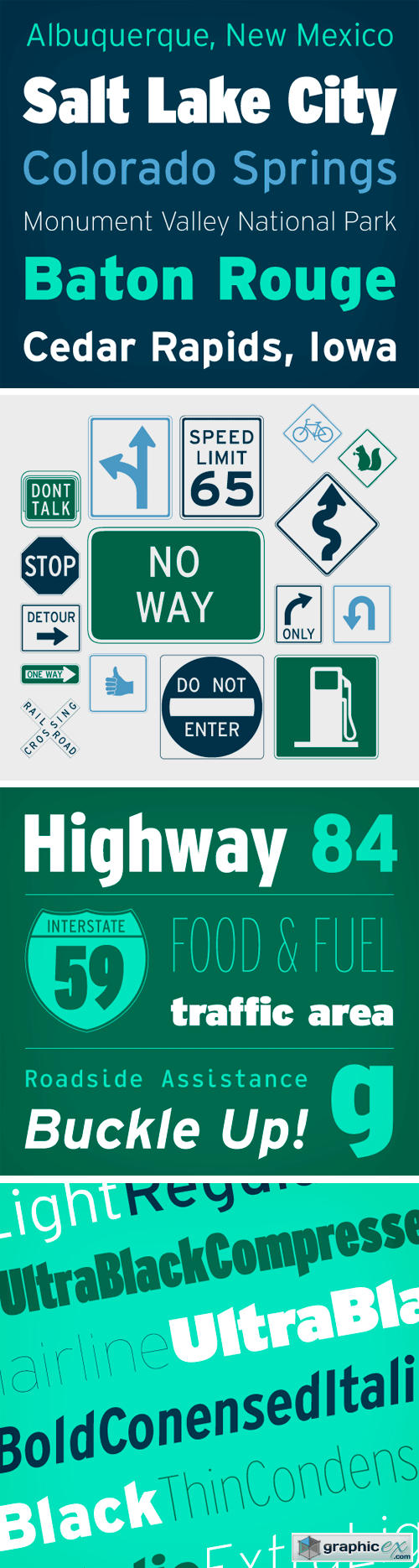 Interstate Font Family