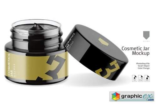 Cosmetic Glass Jar Mockup 3 3530785
