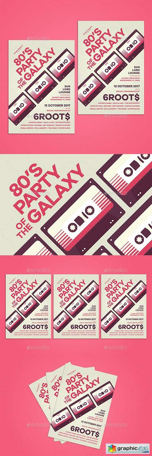 80's Party Flyer