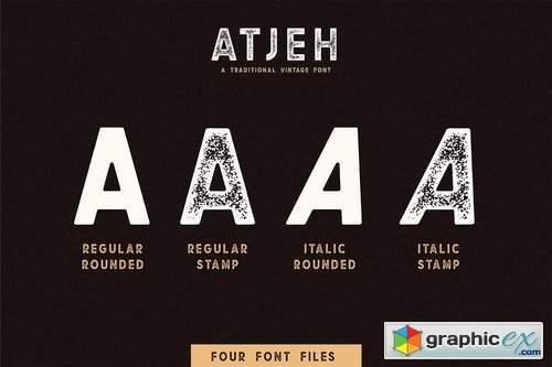 Atjeh - A Traditional Vintage Font